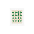 Green Flowers Art Print Gallery Image 1