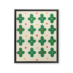 Green Flowers Framed Canvas Print Gallery Image 6