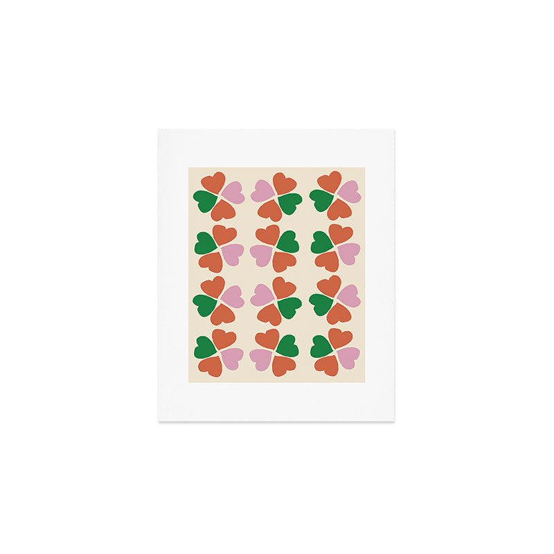 Heart Floral Art Print Gallery Image 1