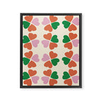 Heart Floral Framed Canvas Print Gallery Image 6
