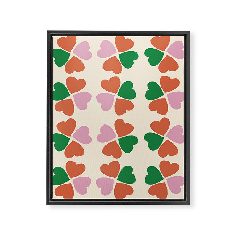 Heart Floral Framed Canvas Print Gallery Image 6