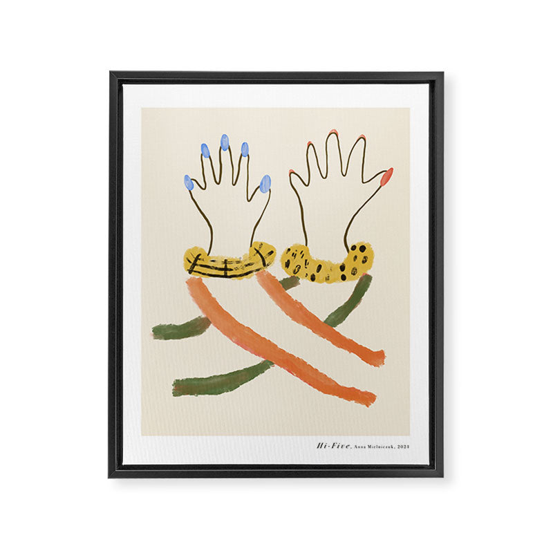Hi-Five Framed Canvas Print Gallery Image 6