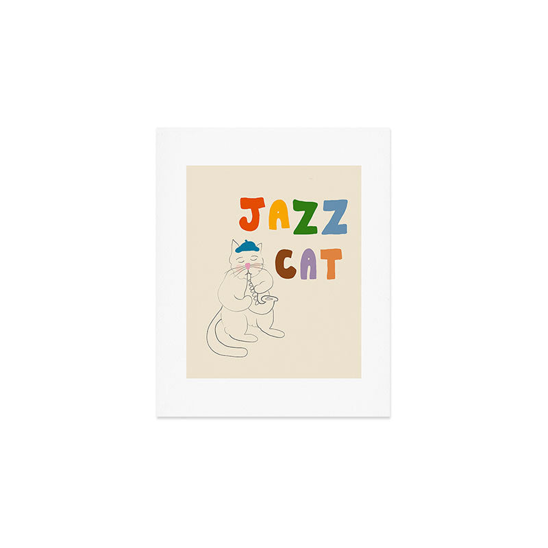 Jazz Cat Art Print Gallery Image 1