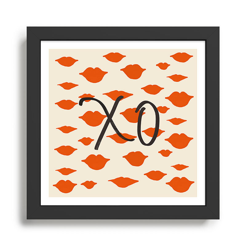 Kisses XO Framed Art Print Gallery Image 1