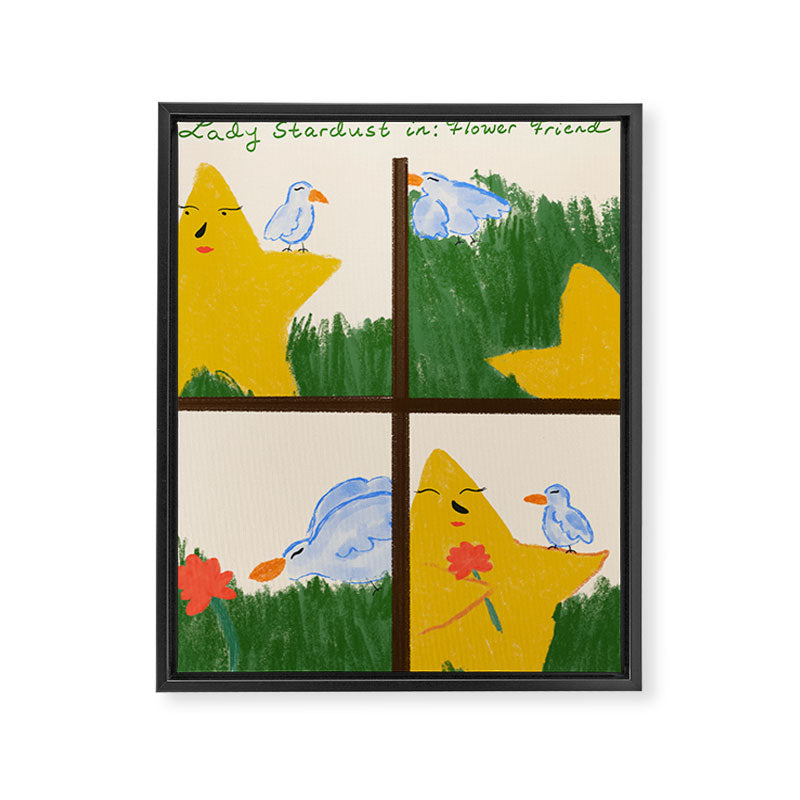 Lady Stardust: Flower Friend Framed Canvas Print Gallery Image 6