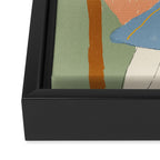 Lady with Peach Framed Canvas Print Gallery Image 3
