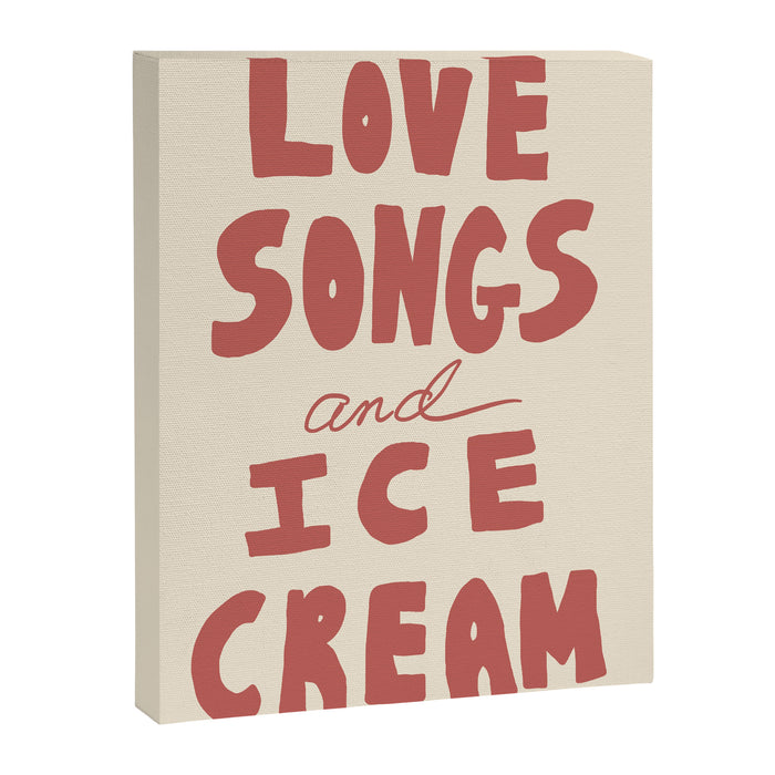 Love Songs & Ice Cream Canvas Print Gallery Image 1