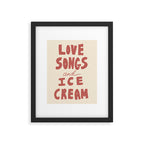 Love Songs & Ice Cream Framed Art Print Gallery Image 5