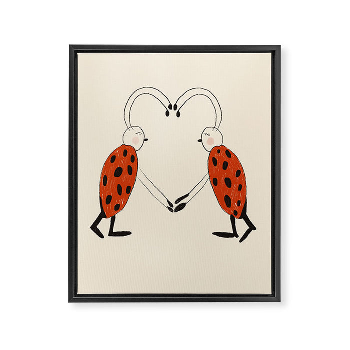 Lovebugs Framed Canvas Print Gallery Image 1