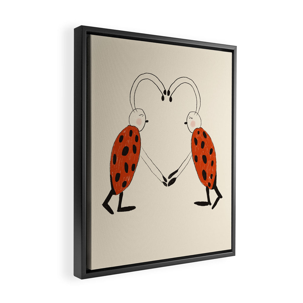 Lovebugs Framed Canvas Print Gallery Image 2
