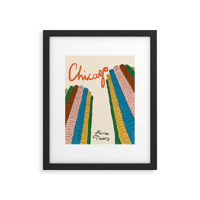 Marina Towers- Chicago Framed Art Print Gallery Image 1