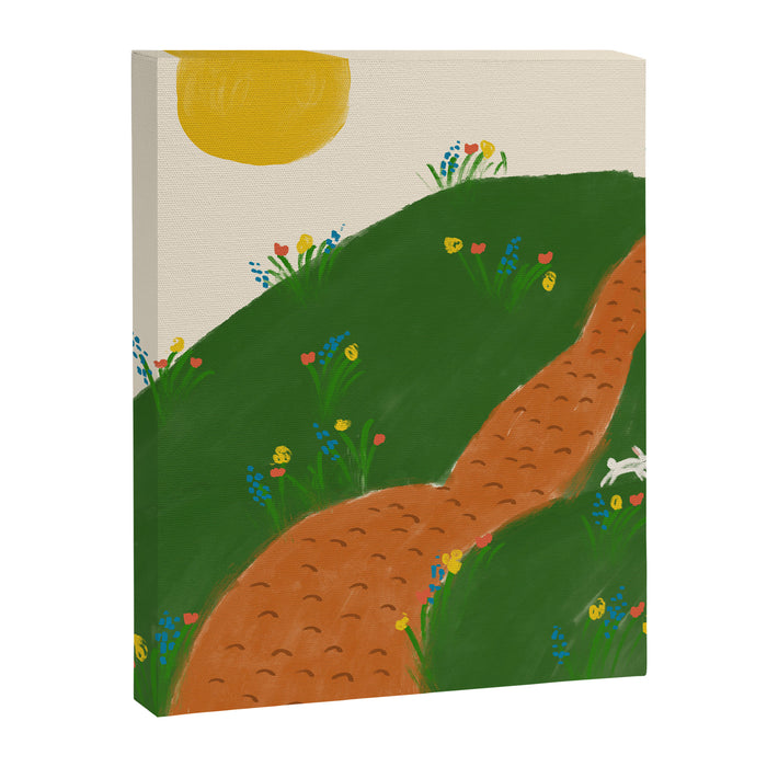 Meadow with Rabbit Canvas Print Gallery Image 1