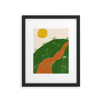 Meadow with Rabbit Framed Art Print Gallery Image 5