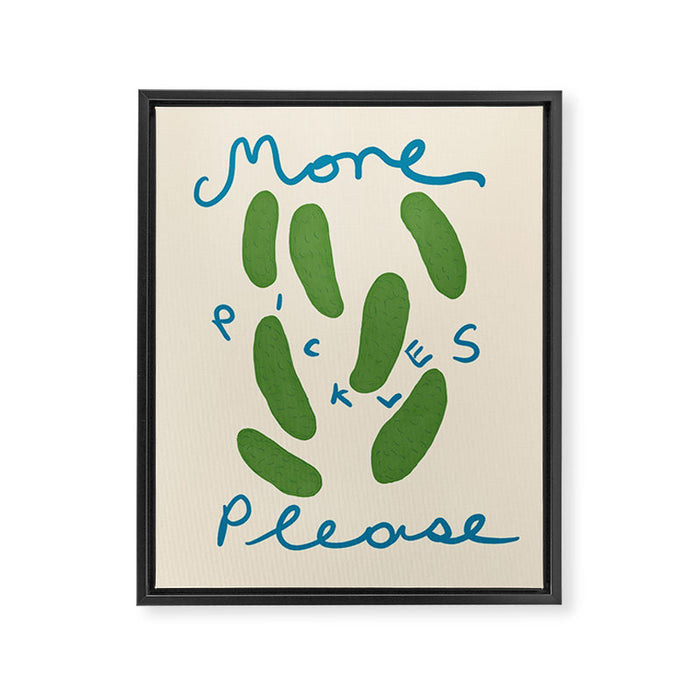 More Pickles Please Framed Canvas Print Gallery Image 1