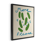 More Pickles Please Framed Canvas Print Gallery Image 2