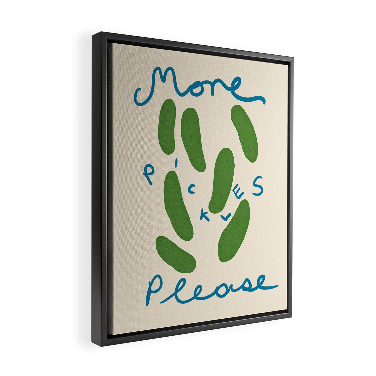 More Pickles Please Framed Canvas Print Gallery Image 2