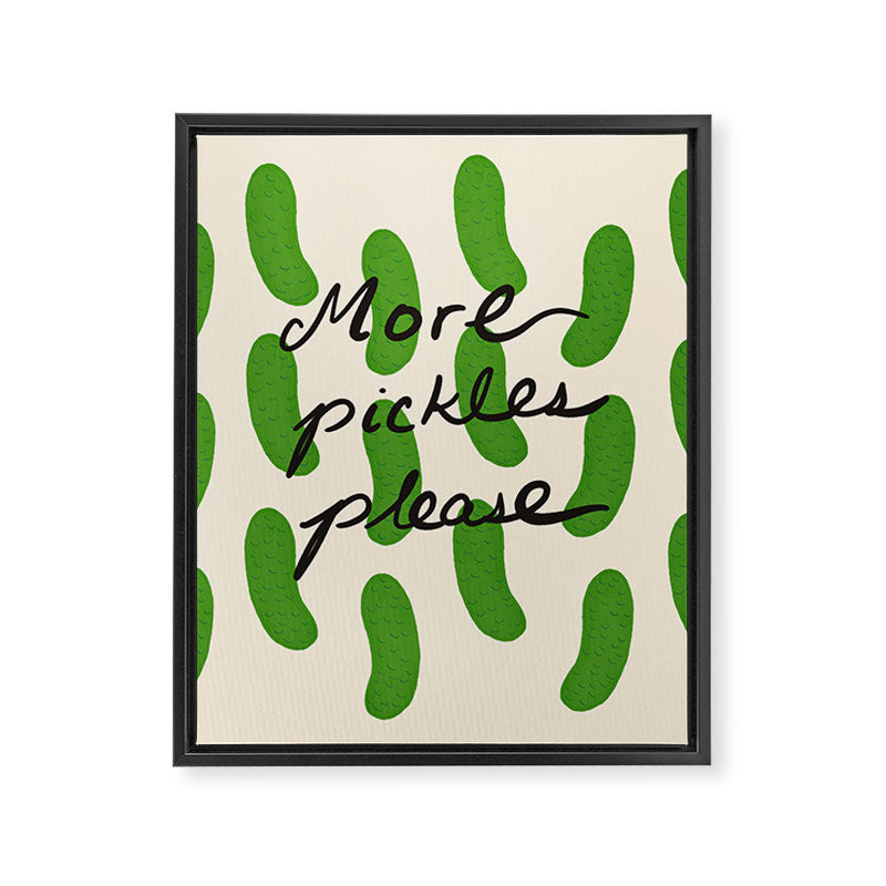 More Pickles Please Framed Canvas Print Gallery Image 6