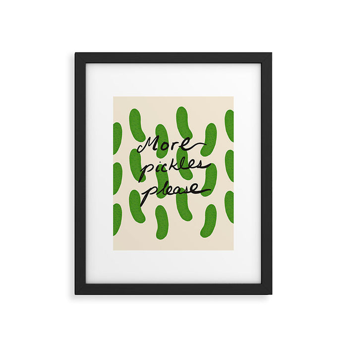 More Pickles Please Framed Art Print Gallery Image 1