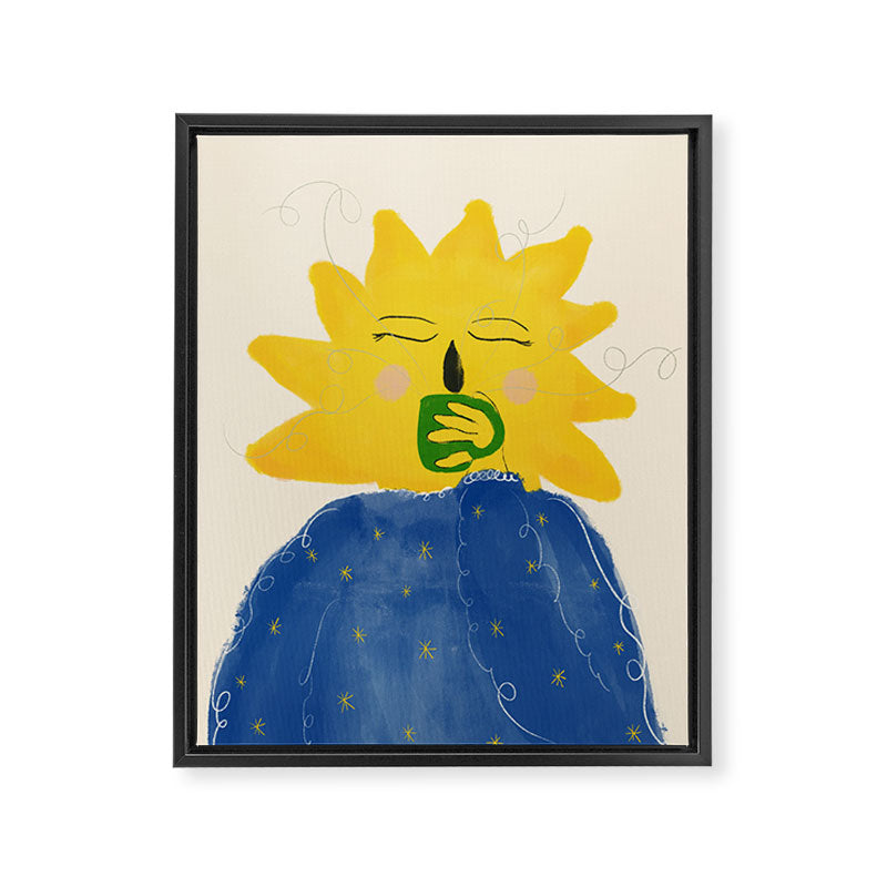 Morning Coffee Framed Canvas Print Gallery Image 3