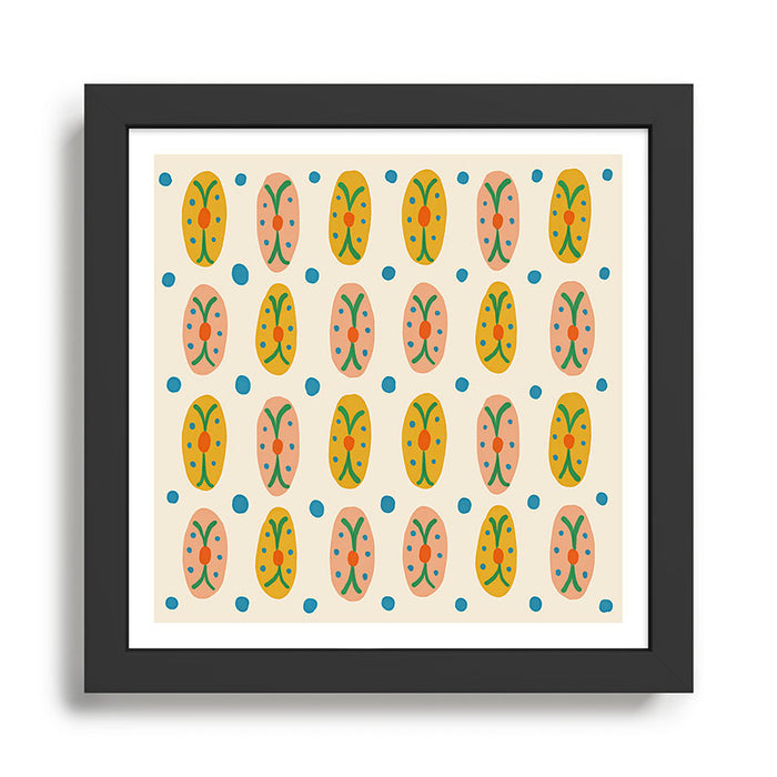 Ovals and Dots Framed Art Print Gallery Image 1