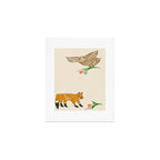 Owl & Fox Art Print Gallery Image 1