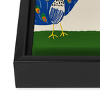 Peacocks Framed Canvas Print Gallery Image 3