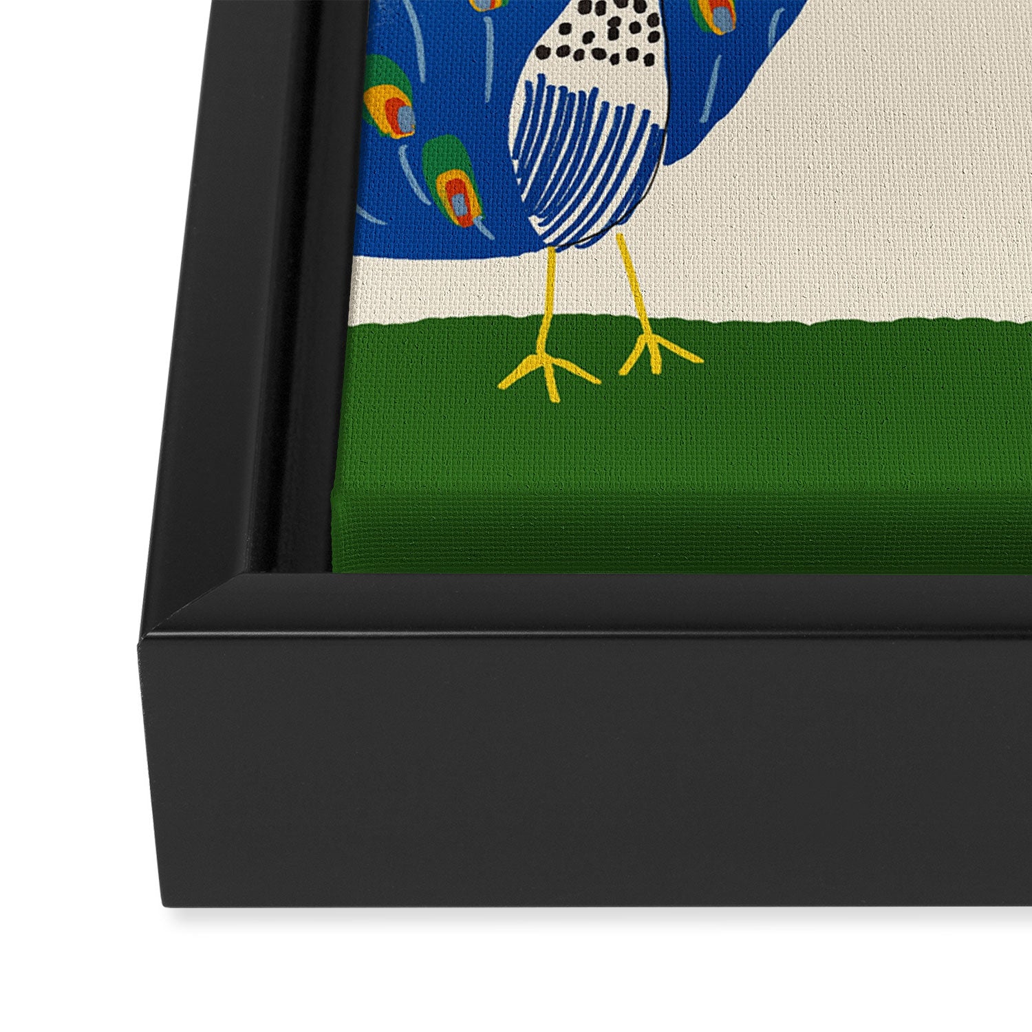 Peacocks Framed Canvas Print Gallery Image 3