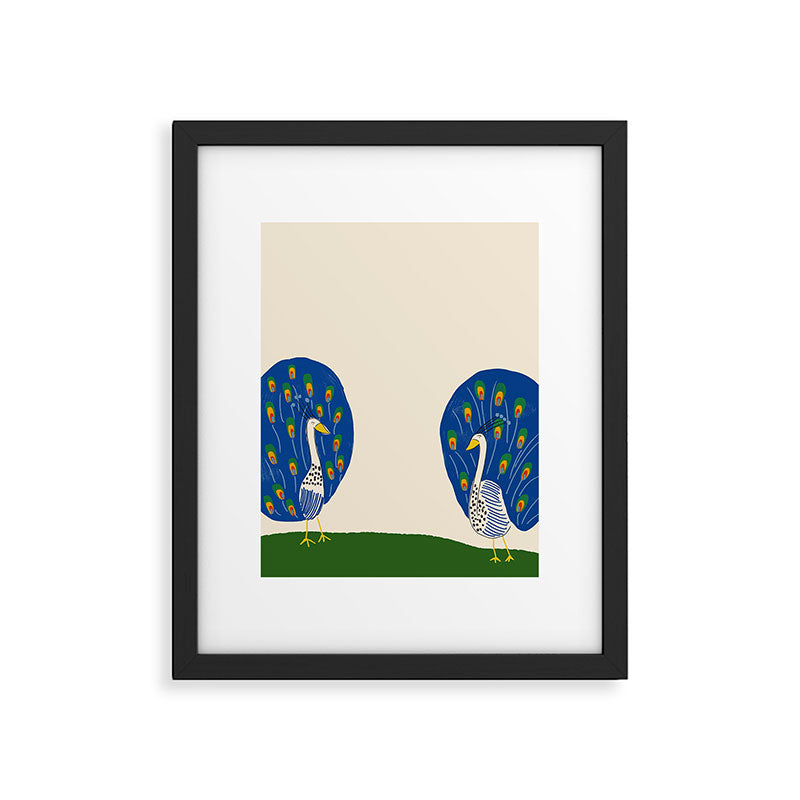 Peacocks Framed Art Print Gallery Image 5
