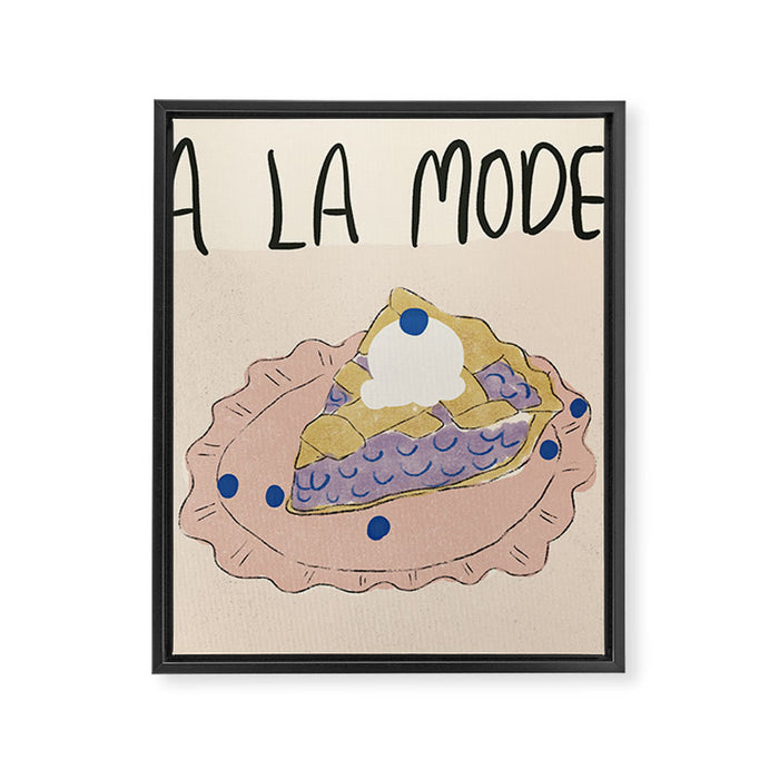 Pie A La Mode Framed Canvas Print Gallery Image 1