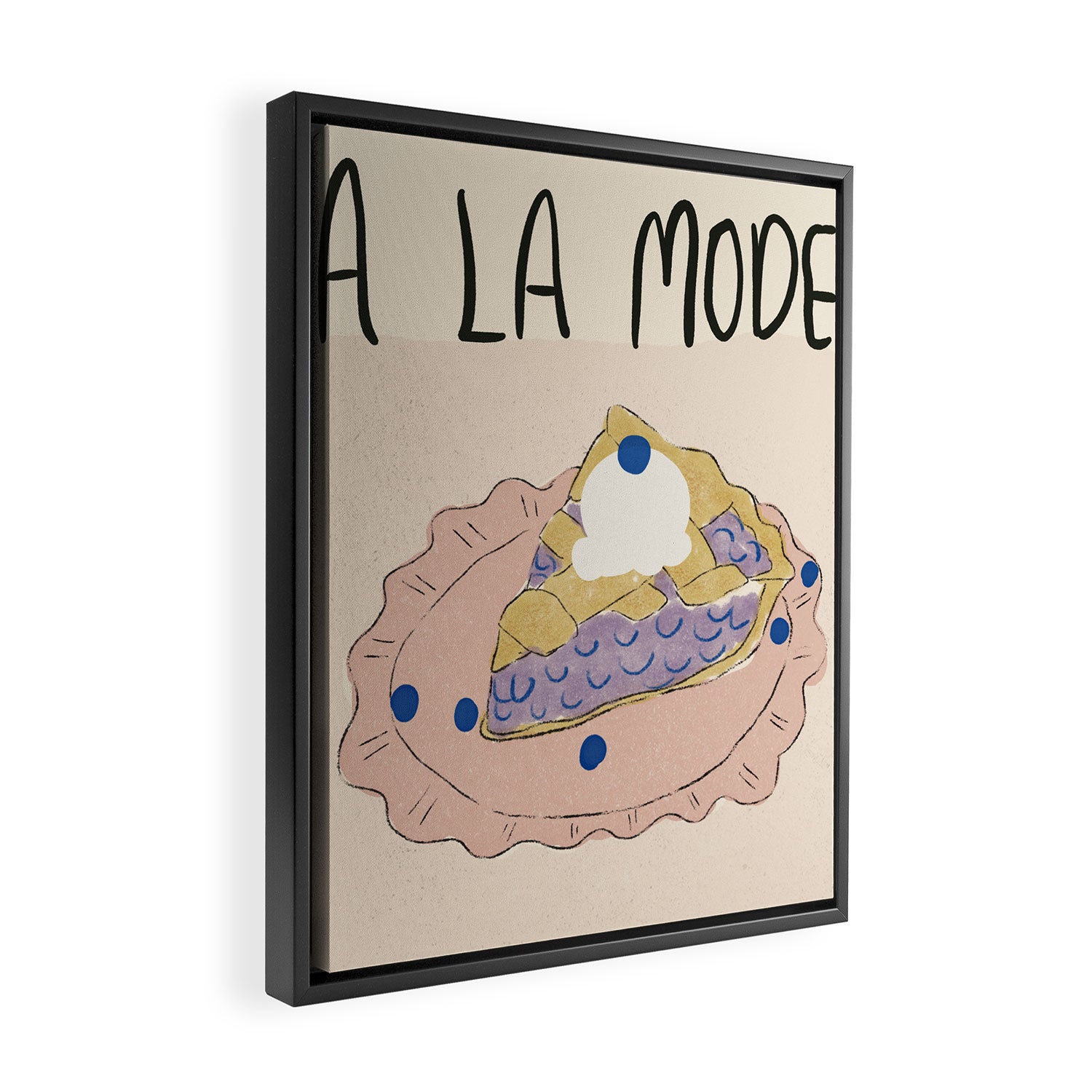 Pie A La Mode Framed Canvas Print Gallery Image 2