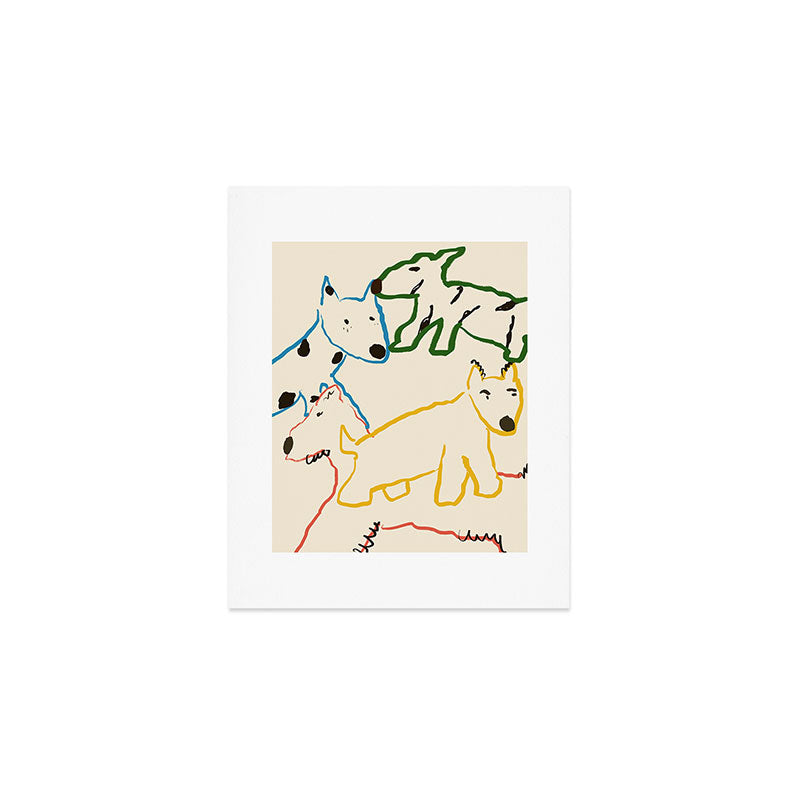 Playful Pups Art Print Gallery Image 1
