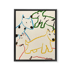 Playful Pups Framed Canvas Print Gallery Image 6