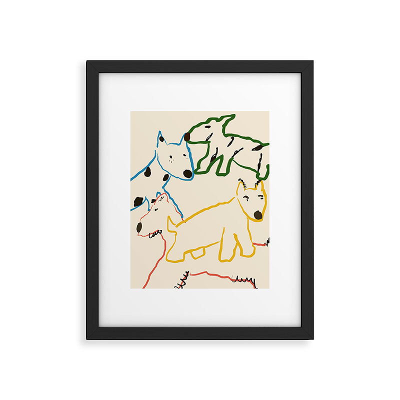 Playful Pups Framed Art Print Gallery Image 5