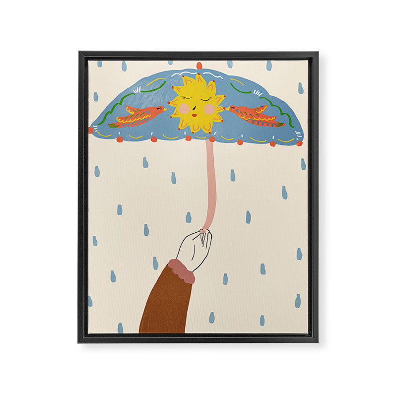 Rainy Day Framed Canvas Print Gallery Image 6