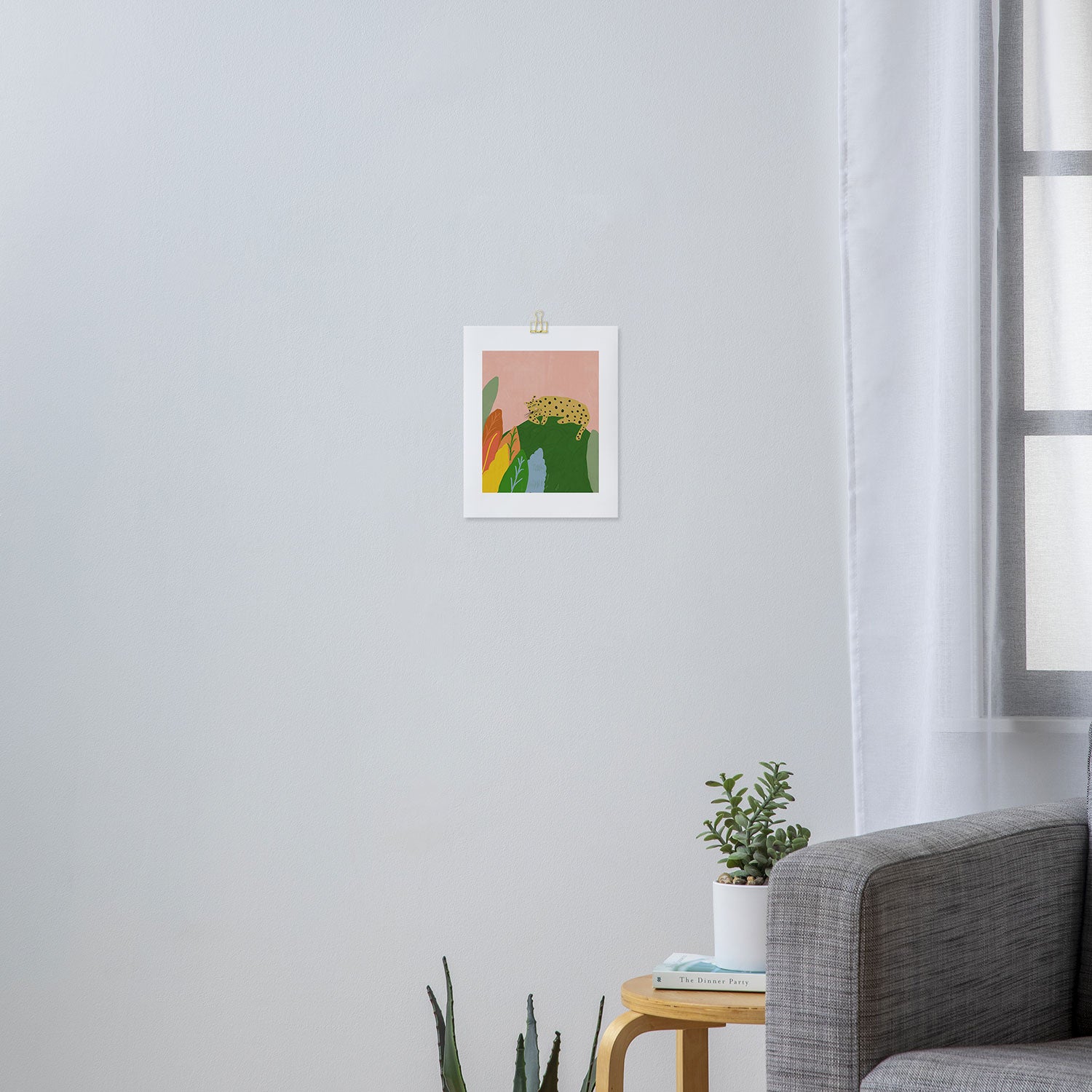 Resting Leopard Art Print Gallery Image 3