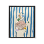 Seashells and Seaglass Framed Canvas Print Gallery Image 6