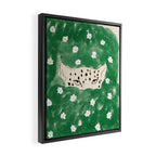 Snow Leopard Framed Canvas Print Gallery Image 2
