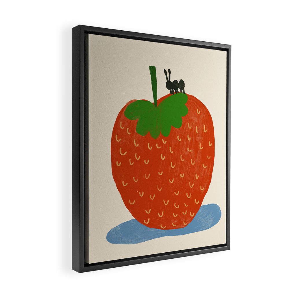 Strawberry Ant Framed Canvas Print Gallery Image 2