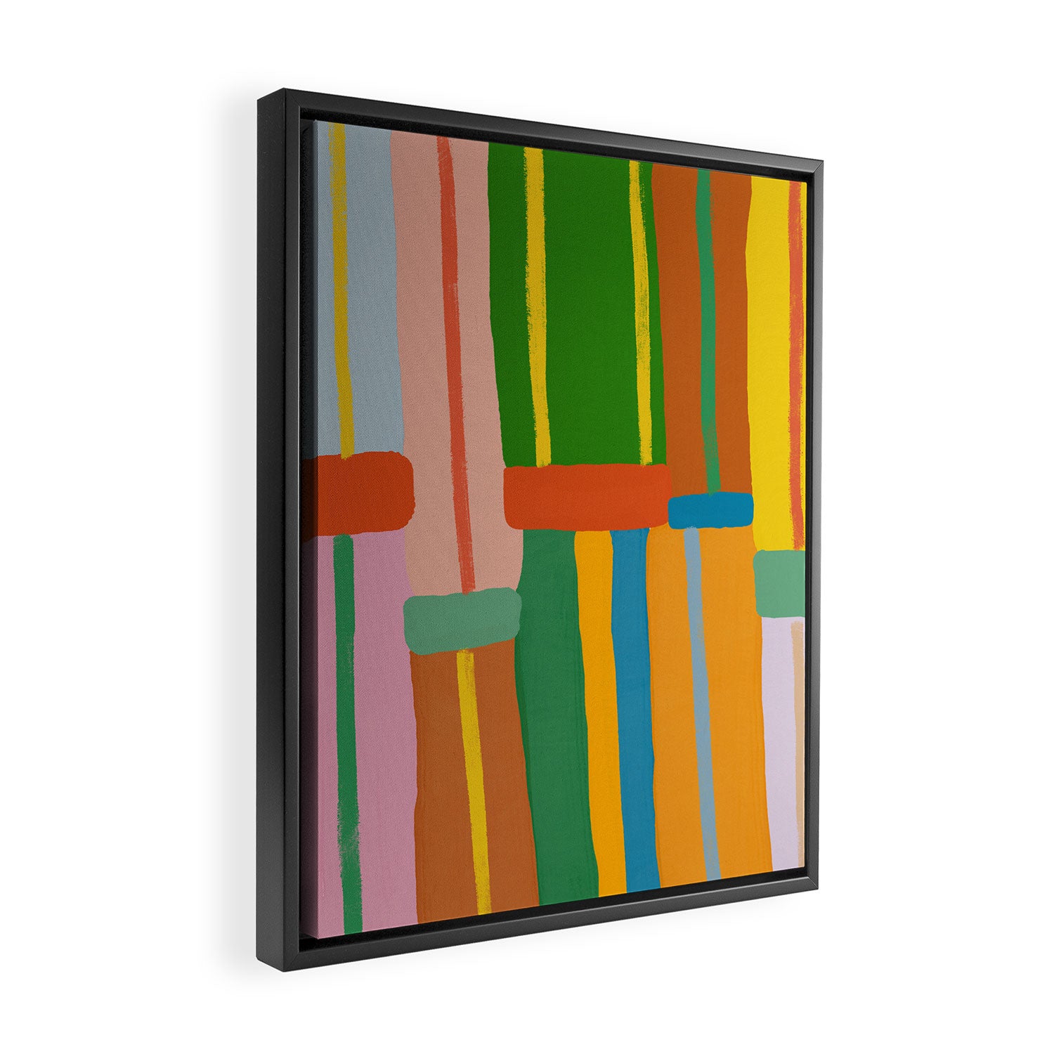 Stripes Framed Canvas Print Gallery Image 2