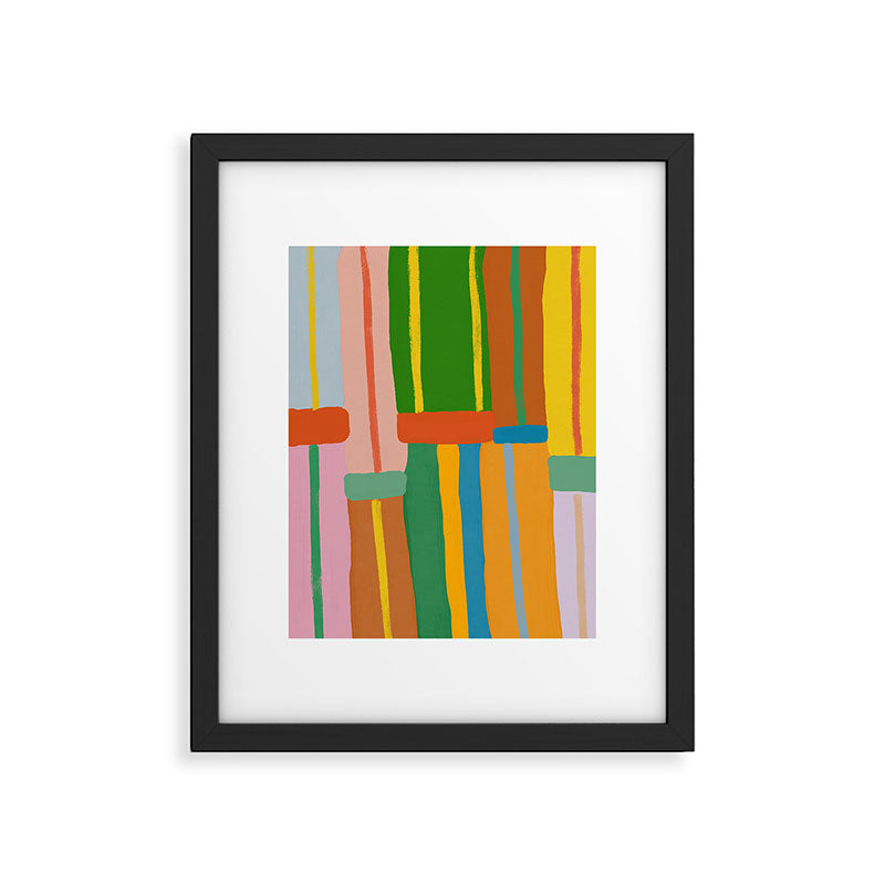 Stripes Framed Art Print Gallery Image 5