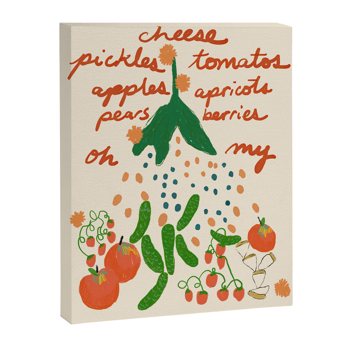 Veggies and Fruits Oh My Canvas Print Gallery Image 1