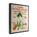 Veggies and Fruits Oh My Framed Canvas Print Gallery Image 2