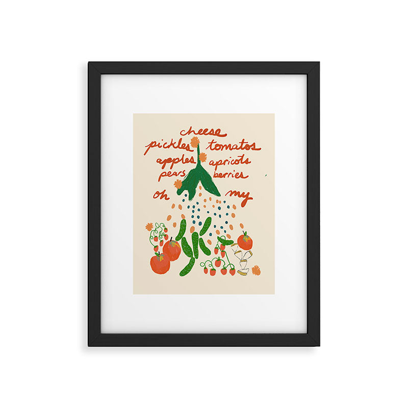Veggies and Fruits Oh My Framed Art Print Gallery Image 5