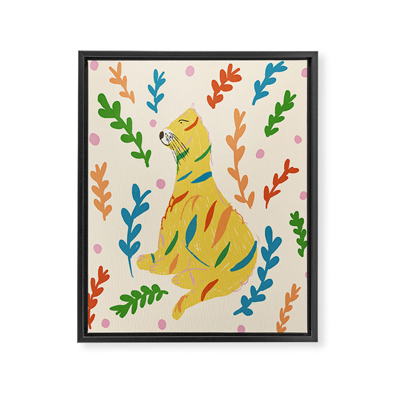 Wild Tiger Framed Canvas Print Gallery Image 6