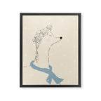 Winter Poodle Framed Canvas Print Gallery Image 6