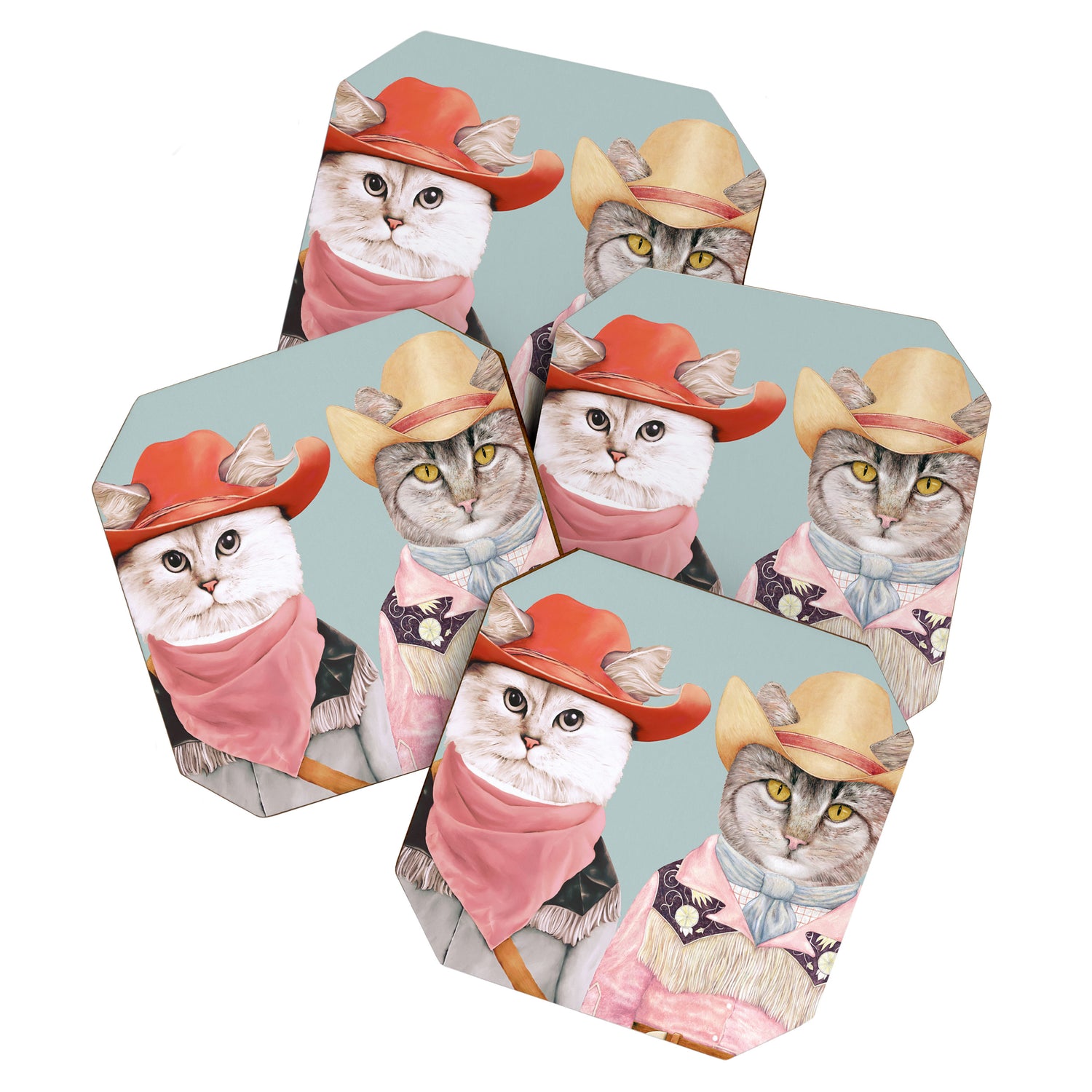 Cowboy Cats Coaster Gallery Image 1