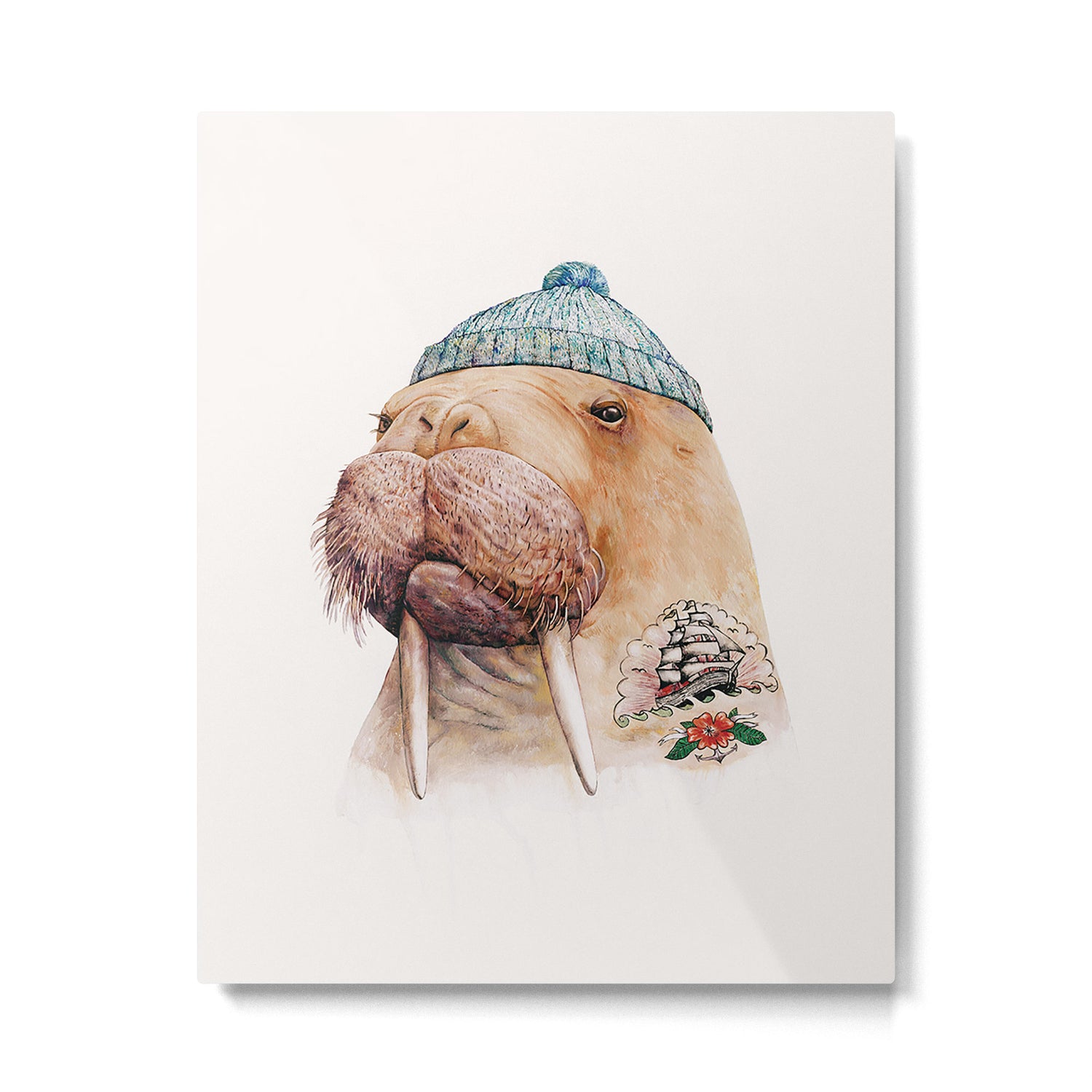 Tattooed Walrus Metal Print Gallery Image 6