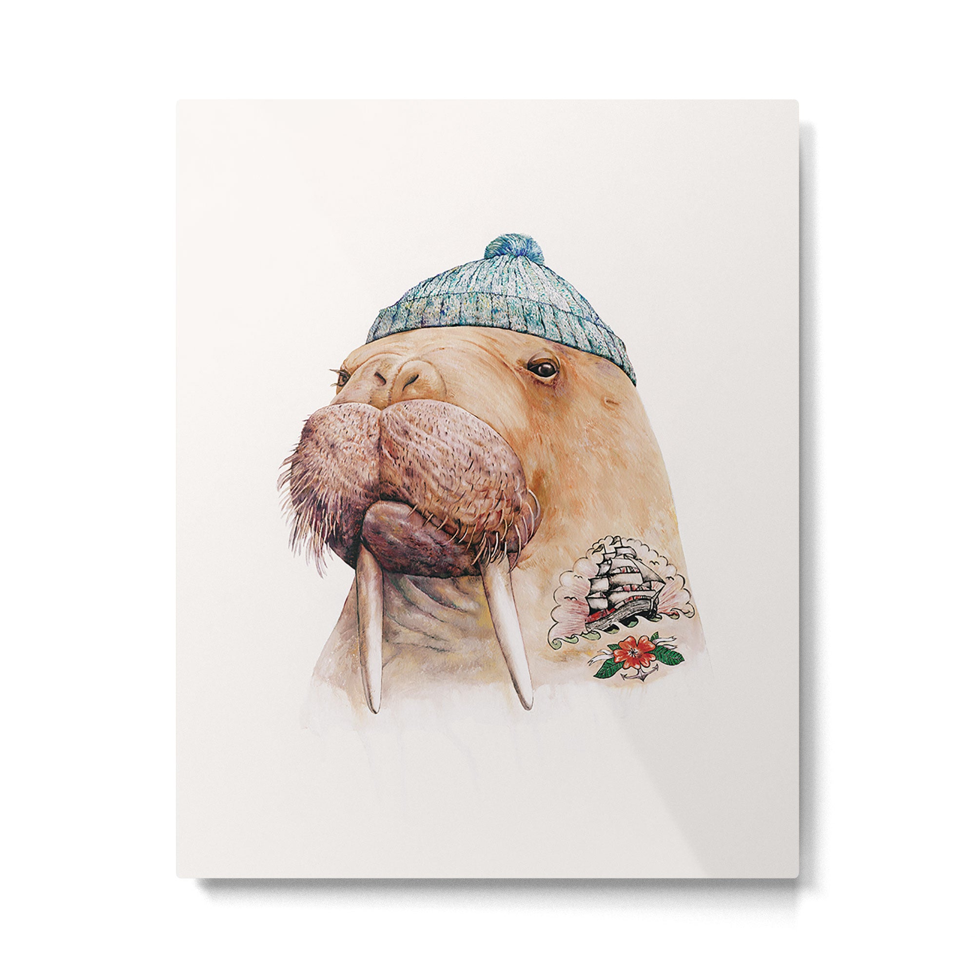 Tattooed Walrus Metal Print Gallery Image 6