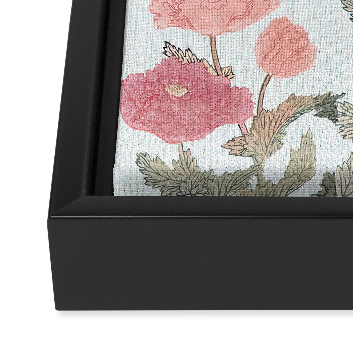 Butterflies, Dragonfly and  flowers Framed Canvas Print Gallery Image 3