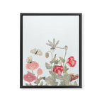 Butterflies, Dragonfly and  flowers Framed Canvas Print Gallery Image 8